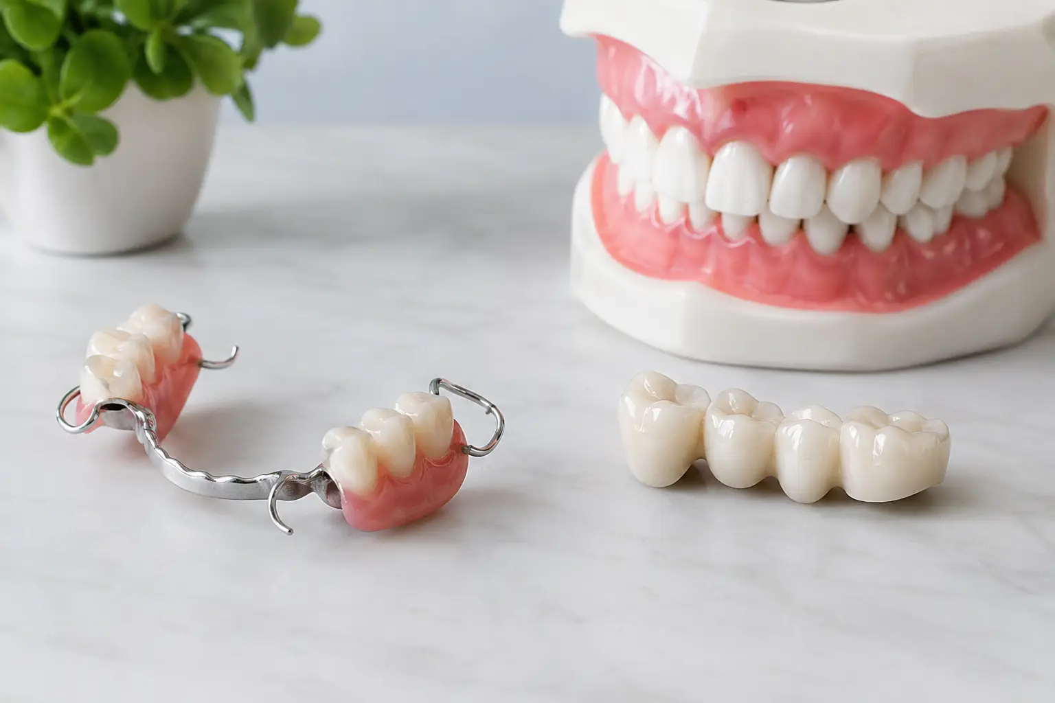 Partial Dentures Versus Dental Bridges Compared
